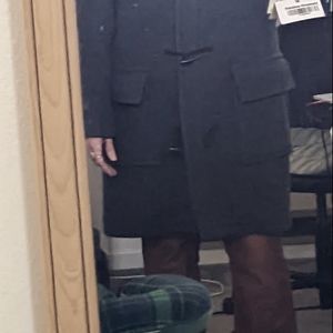 Supercute JCrew grey, wool blend duffle coat, 3 Season